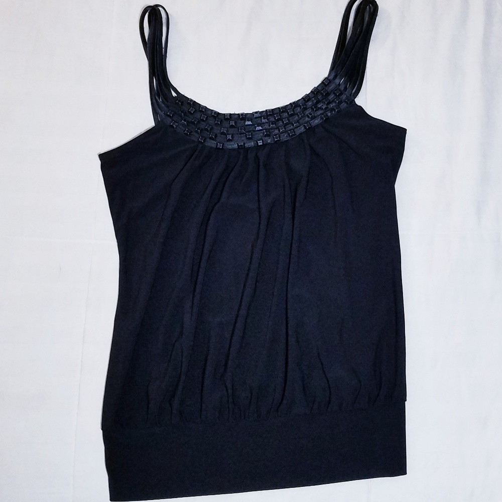 😎4 for $20!**  Black beaded blouse